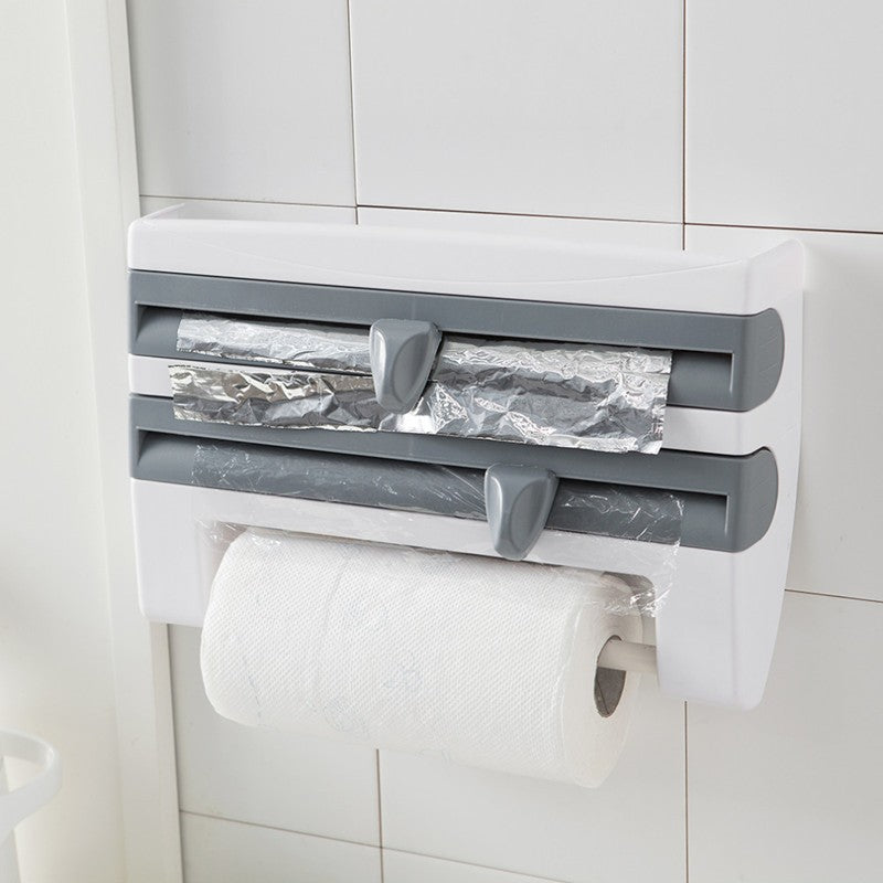 4-In-1 Kitchen Roll Holder Dispenser - Zerotron