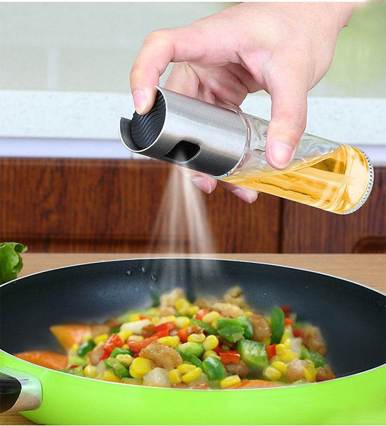 BBQ Healthy Kitchen Cooking Oil Vinegar Spray Bottle - Zerotron