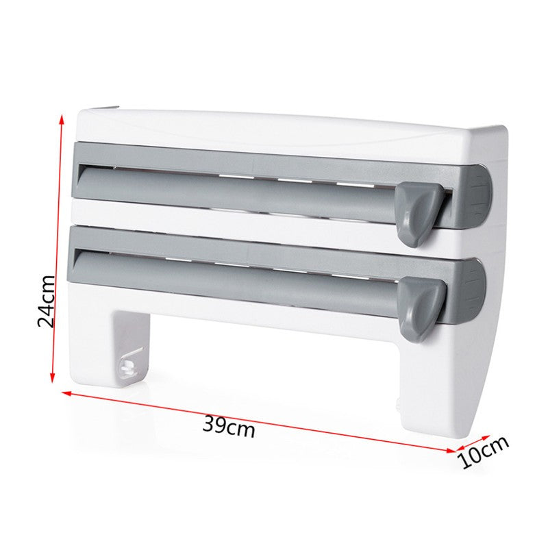 4-In-1 Kitchen Roll Holder Dispenser - Zerotron