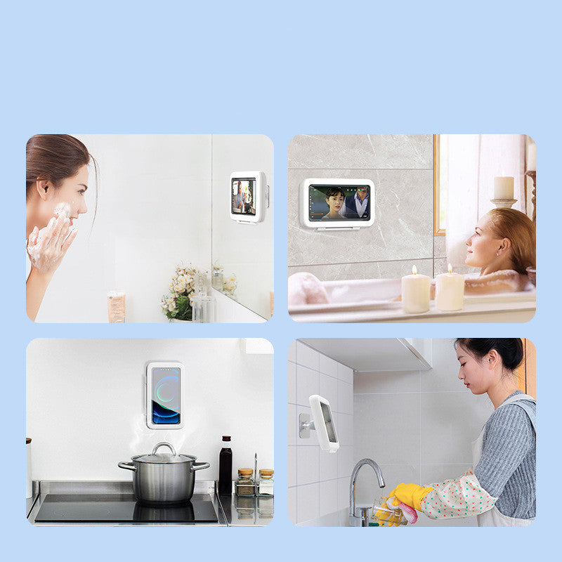 Shower Phone Box Bathroom Waterproof Phone Case Seal Protection Touch Screen Mobile Phone Holder For Kitchen Handsfree Gadget - Zerotron