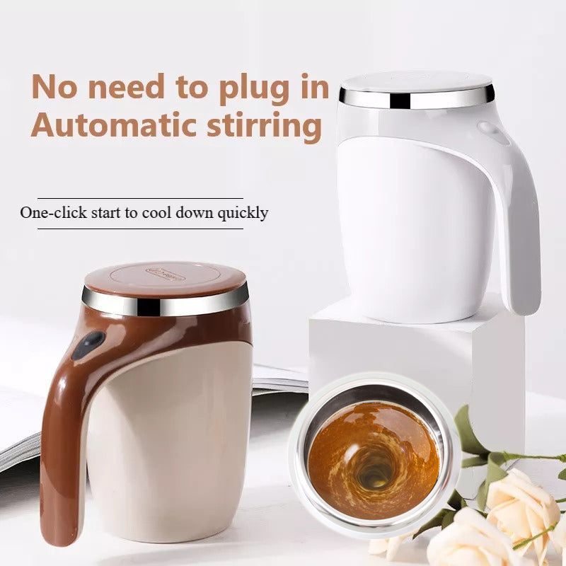 Rechargeable Model Automatic Stirring Cup Coffee Cup High Value Electric Stirring Cup Lazy Milkshake Rotating Magnetic Water Cup - Zerotron